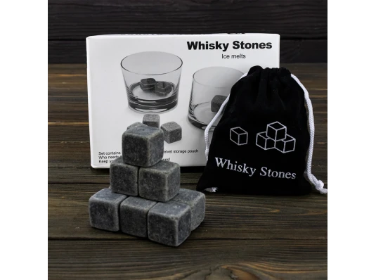 Камни для виски Whisky Stones (серые) купить в интернет магазине подарков ПраздникШоп