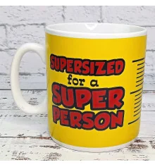 Кружка Гигант Супер Человек - Super Person купить в интернет магазине подарков ПраздникШоп