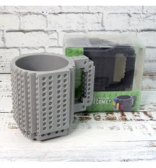 Кружка Лего конструктор (серая) купить в интернет магазине подарков ПраздникШоп