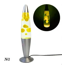 Лава лампа с парафином (34см) желтая купить в интернет магазине подарков ПраздникШоп