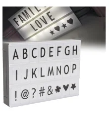 Светящийся ЛАЙТБОКС 80 БУКВ LIGHTBOX А4 купить в интернет магазине подарков ПраздникШоп