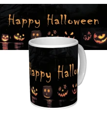 Чашка с принтом 63604 Happy Happy Halloween Тыквы купить в интернет магазине подарков ПраздникШоп