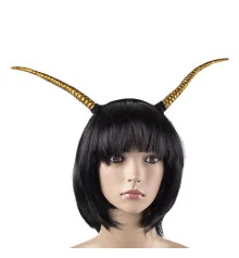 Рога демона Асмодея на обруче золото купить в интернет магазине подарков ПраздникШоп