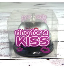 Звонок настольный KISS (серебряный) купить в интернет магазине подарков ПраздникШоп