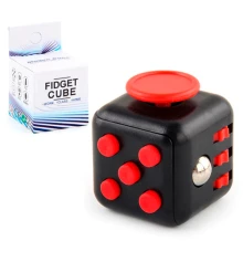 Кубик антистресс Fidget Cube (черный с красным) купить в интернет магазине подарков ПраздникШоп