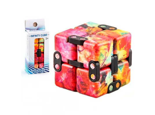 Кубик антистресс Infinity Cube радужный (красный с синим) купить в интернет магазине подарков ПраздникШоп