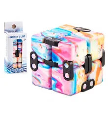 Кубик антистресс Infinity Cube радужный (голубой с розовым) купить в интернет магазине подарков ПраздникШоп