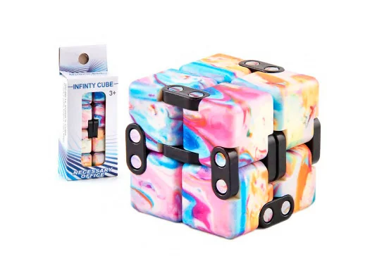 Кубик антистресс Infinity Cube радужный (голубой с розовым) купить в интернет магазине подарков ПраздникШоп