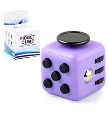 Кубик антистресс Fidget Cube (фиолетовый с черным) купить в интернет магазине подарков ПраздникШоп