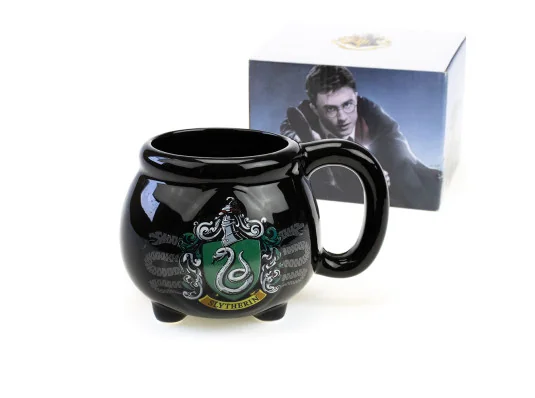 Кружка Гарри Поттер Котелок с гербом Слизерин купить в интернет магазине подарков ПраздникШоп