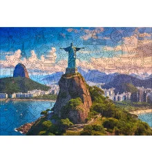 Фигурный деревянный пазл Христос-Искупитель купить в интернет магазине подарков ПраздникШоп