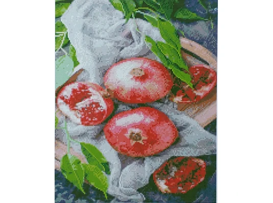 Алмазная мозаика ПРЕМИУМ Гранатовый вкус размером 40х50 см (D0011) купить в интернет магазине подарков ПраздникШоп