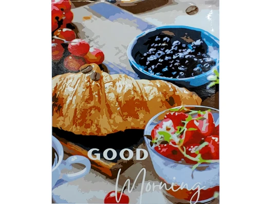 Картина по номерам ПРЕМИУМ Good Morning с лаком размером 40х50 см (SY6880) купить в интернет магазине подарков ПраздникШоп