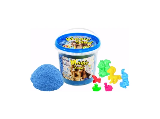 Кинетический песок Magic Sand голубой в ведре 1 кг (372-2) купить в интернет магазине подарков ПраздникШоп