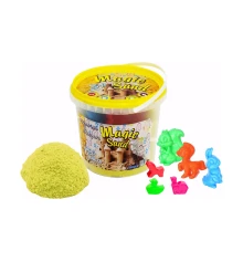 Кинетический песок Magic Sand желтый в ведре 1 кг (372-6) купить в интернет магазине подарков ПраздникШоп