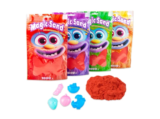 Кинетический песок Magic sand в пакете 39404-6 красный купить в интернет магазине подарков ПраздникШоп