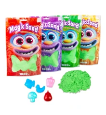 Кинетический песок Magic sand в пакете 39404-2 зеленый купить в интернет магазине подарков ПраздникШоп
