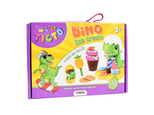 Набор для творчества Мистер тесто Dino Ice Cream на украинском языке (41024) купить в интернет магазине подарков ПраздникШоп