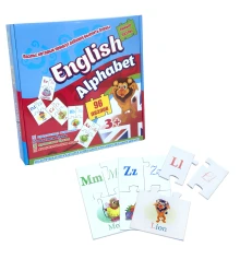 Обучающие пазлы English alphabet 96 карт на английском языке (539) купить в интернет магазине подарков ПраздникШоп