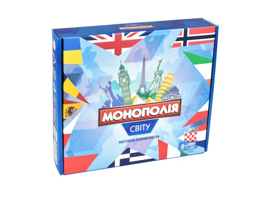 Настольная игра Экономика мировая монополия на украинском языке (7007) купить в интернет магазине подарков ПраздникШоп