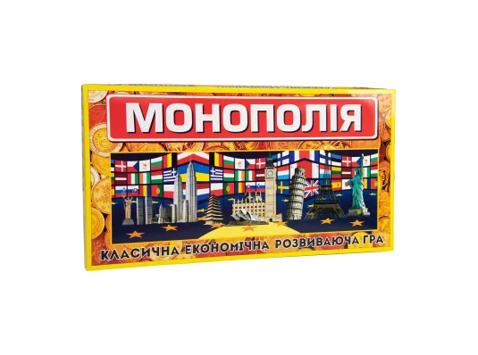 Настольная игра Монополия классическая экономическая на украинском языке (693) купить в интернет магазине подарков ПраздникШоп