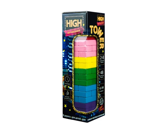Настольная игра High Tower дженга на русском языке (30960) купить в интернет магазине подарков ПраздникШоп