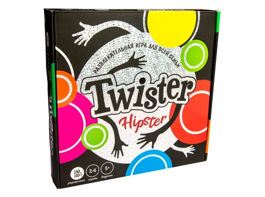 Развлекательная игра Твистер Twister-hipster на русском языке (30325) купить в интернет магазине подарков ПраздникШоп
