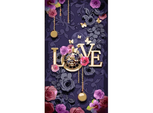 Картина по номерам Love flowers размером 50х25 см (WW240) купить в интернет магазине подарков ПраздникШоп
