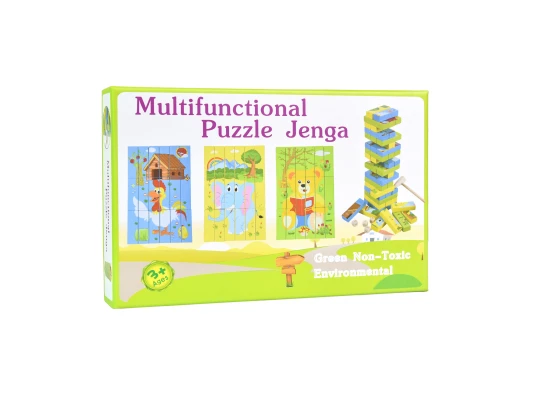 Деревянная джанга-пазл Multifunctional Puzzle Jenga (30980) купить в интернет магазине подарков ПраздникШоп