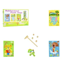 Деревянная джанга-пазл Multifunctional Puzzle Jenga (30980) купить в интернет магазине подарков ПраздникШоп