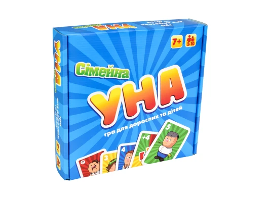 Настольная игра УНА Семейная 2 в 1 на украинском языке (30527) купить в интернет магазине подарков ПраздникШоп