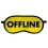 Маска для сна "Offline" купить в интернет магазине подарков ПраздникШоп