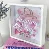 Деревянная копилка для денег "Shopping day"