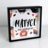 Дерев'яна скарбничка для грошей "Матусі на кавусю"