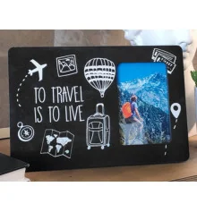 Фоторамка To travel is to live купить в интернет магазине подарков ПраздникШоп