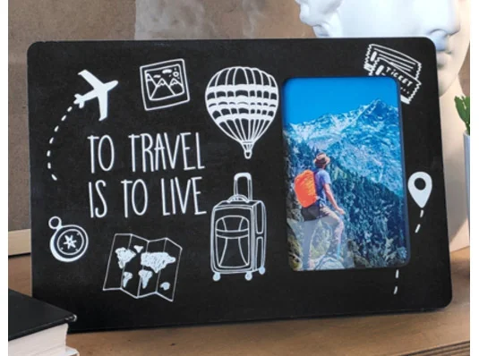 Фоторамка To travel is to live купить в интернет магазине подарков ПраздникШоп