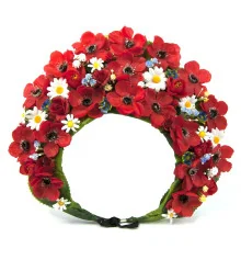 Украинский венок высокий на голову Богумила 11032 купить в интернет магазине подарков ПраздникШоп