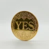 Сувенірна монета прийняття рішень YES/NO 3701(золота)