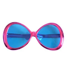 Очки Гигант круглые Металлик (фуксия) купить в интернет магазине подарков ПраздникШоп