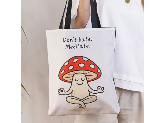 Сумка жіноча тканинна Original Don't hate. Maditate купить в интернет магазине подарков ПраздникШоп
