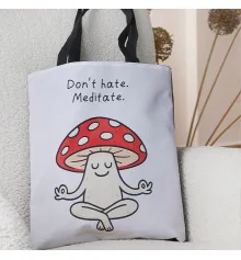 Сумка жіноча тканинна Original Don't hate. Maditate купить в интернет магазине подарков ПраздникШоп