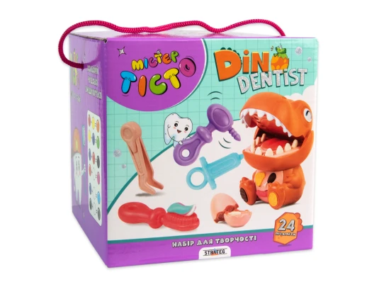 Набор для творчества Мистер тесто Dino Dentist на украинском языке (41020) купить в интернет магазине подарков ПраздникШоп