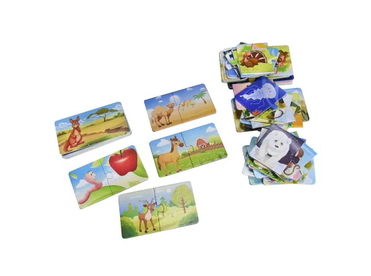 Обучающие пазлы Кто где живет? 36 пазлов на украинском языке (30700) купить в интернет магазине подарков ПраздникШоп