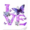 Картина по номерам ПРЕМИУМ Love and butterfly с лаком и уровнем размером 30х40 см (SS1061)
