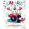 Картина по номерам ПРЕМИУМ Smile с лаком и уровнем размером 30х40 см (SS1068)