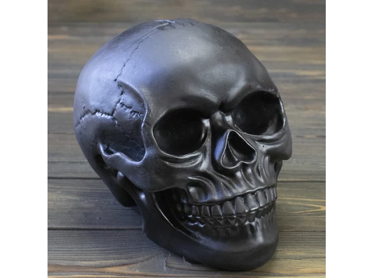 Череп копилка M 13780 (черный) купить в интернет магазине подарков ПраздникШоп