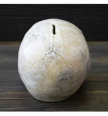 Череп копилка M 13779 (бежевый) купить в интернет магазине подарков ПраздникШоп