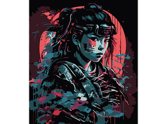 Картина по номерам Элегантность и сила на черном фоне размером 40х50 см (AH1124) купить в интернет магазине подарков ПраздникШоп