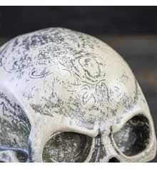 Череп копилка маленький 13784 (бежевый) купить в интернет магазине подарков ПраздникШоп