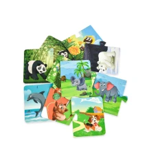 Обучающие пазлы Кто чья мама? 36 пазлов на украинском языке (30701) купить в интернет магазине подарков ПраздникШоп